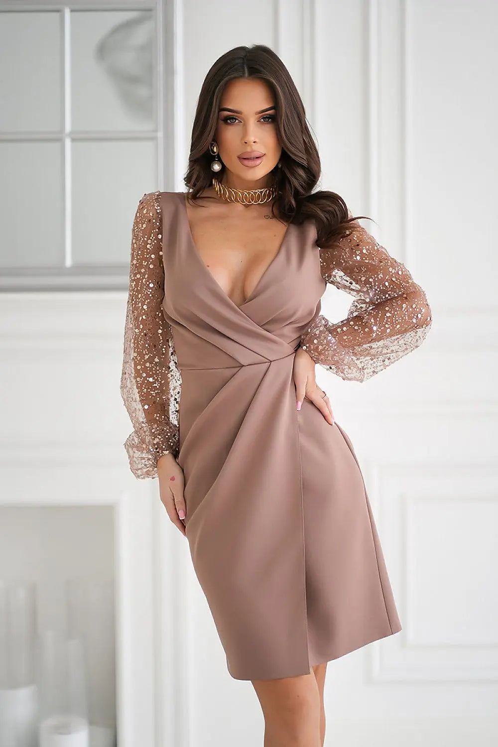 Evening dress model 208762 Bicotone