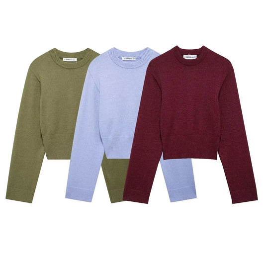 Fashionable Elegant Casual Wide Sleeve Knitwear Shell