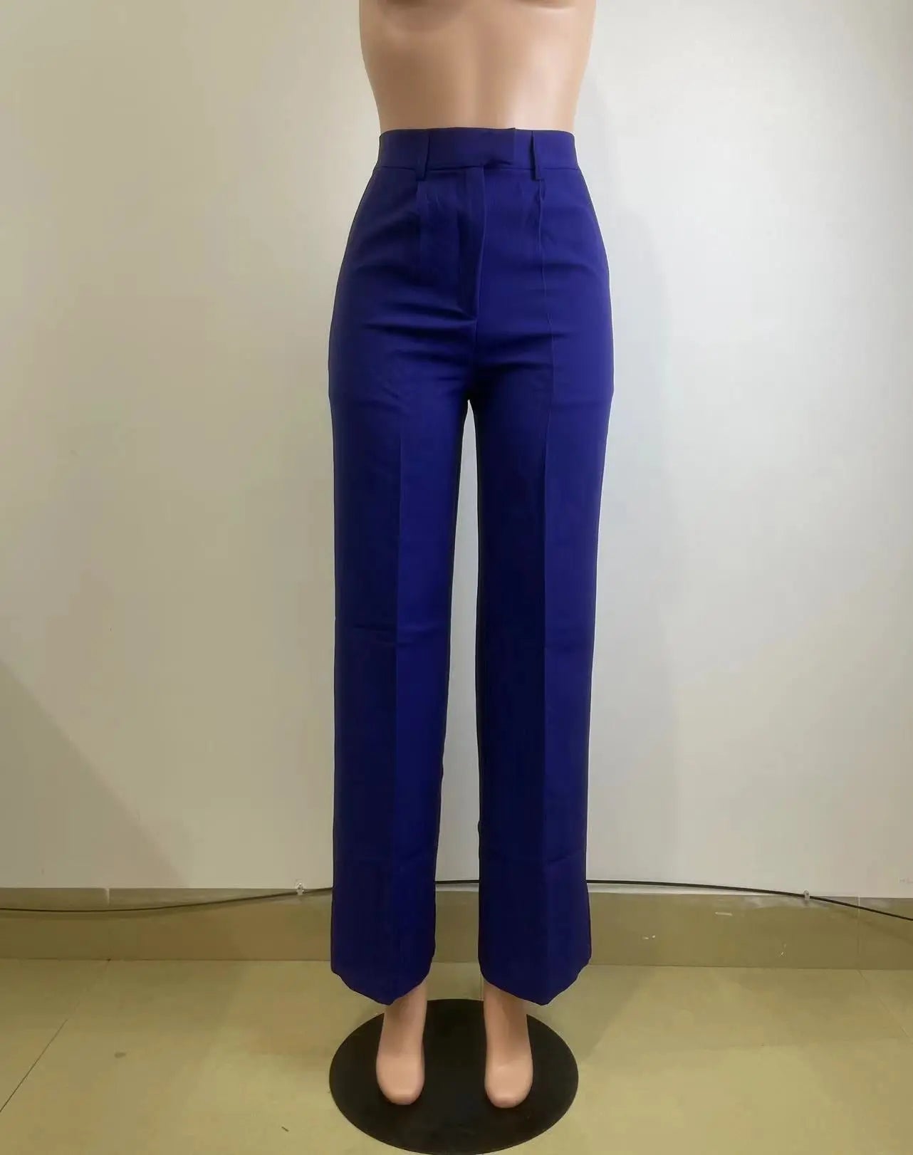 High Waist Straight Wide Leg Pants Oudiya