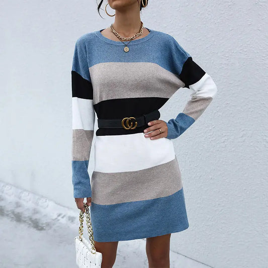 Long Sleeve Sweater Dress HUNDRED