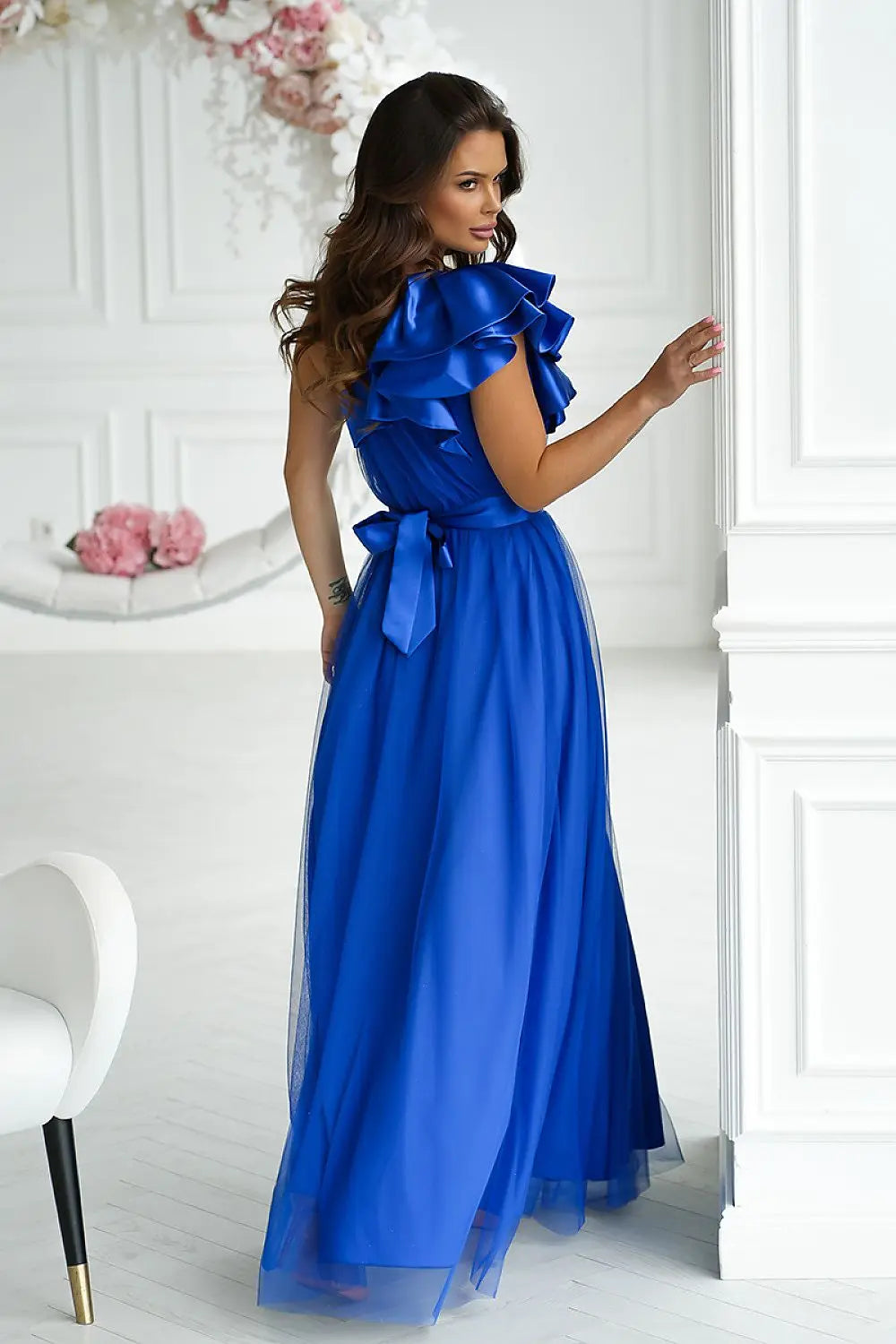 Long dress model 200243 Bicotone