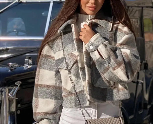 Pocket Loose Woolen Coat WedSep