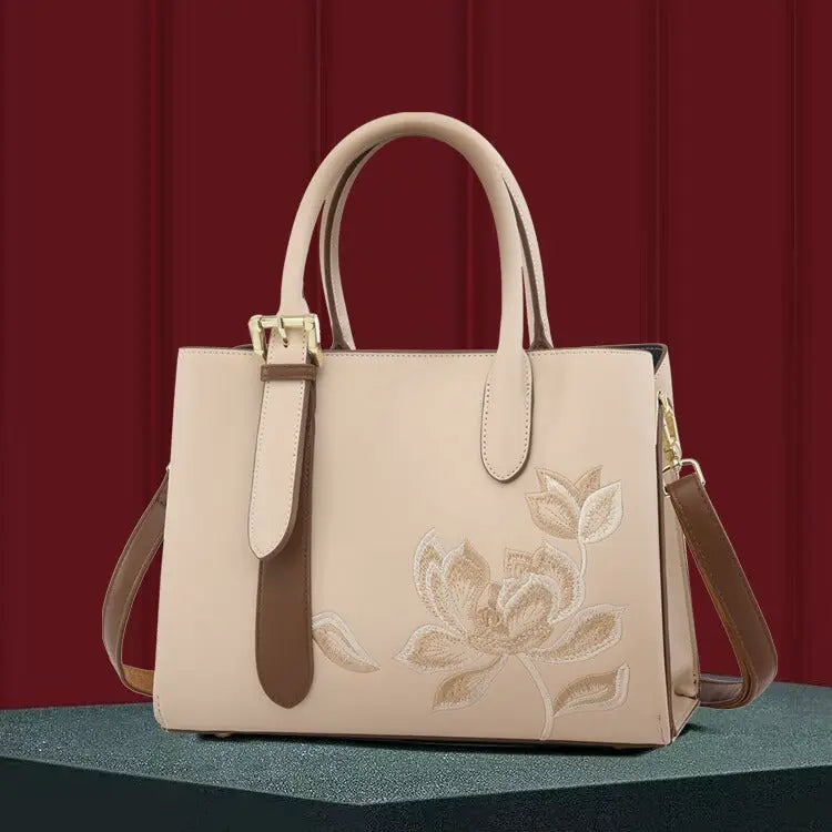 Simple Elegant Office Shoulder Handbag InkCharm