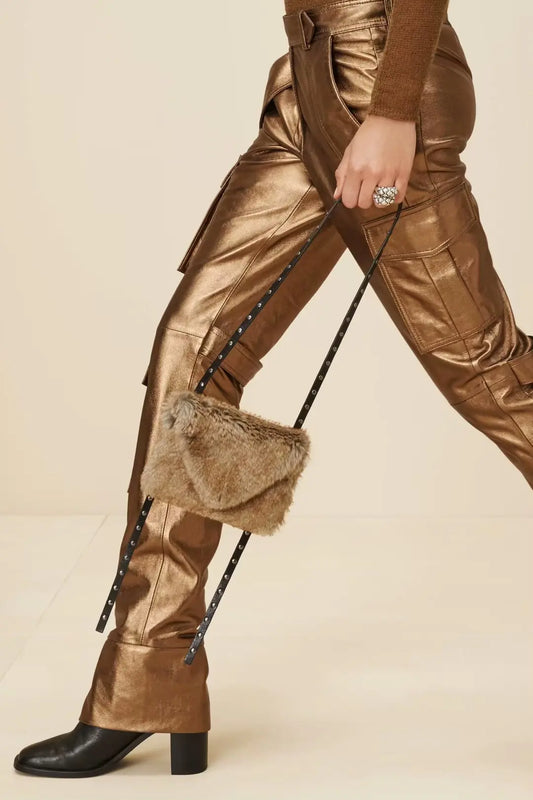 Street Casual Tooling Leather Harem Pants SenDa