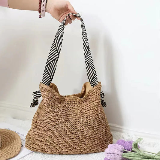 Woven Bag Vacation Beach Bag EaseWoven