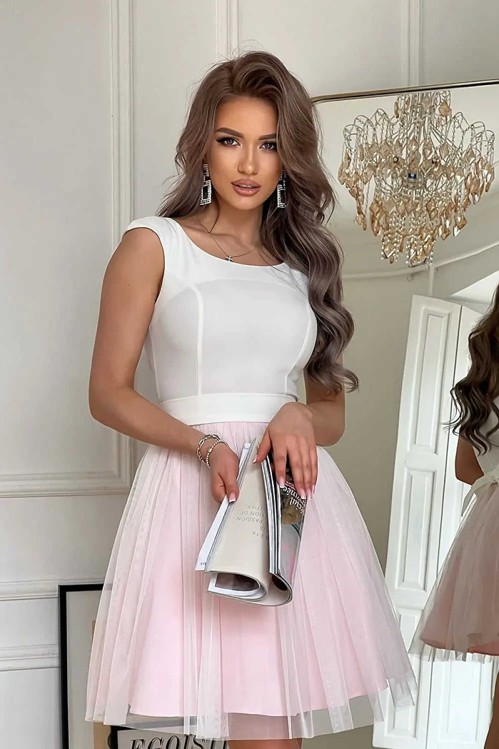  Evening dress model 177808 Bicotone 