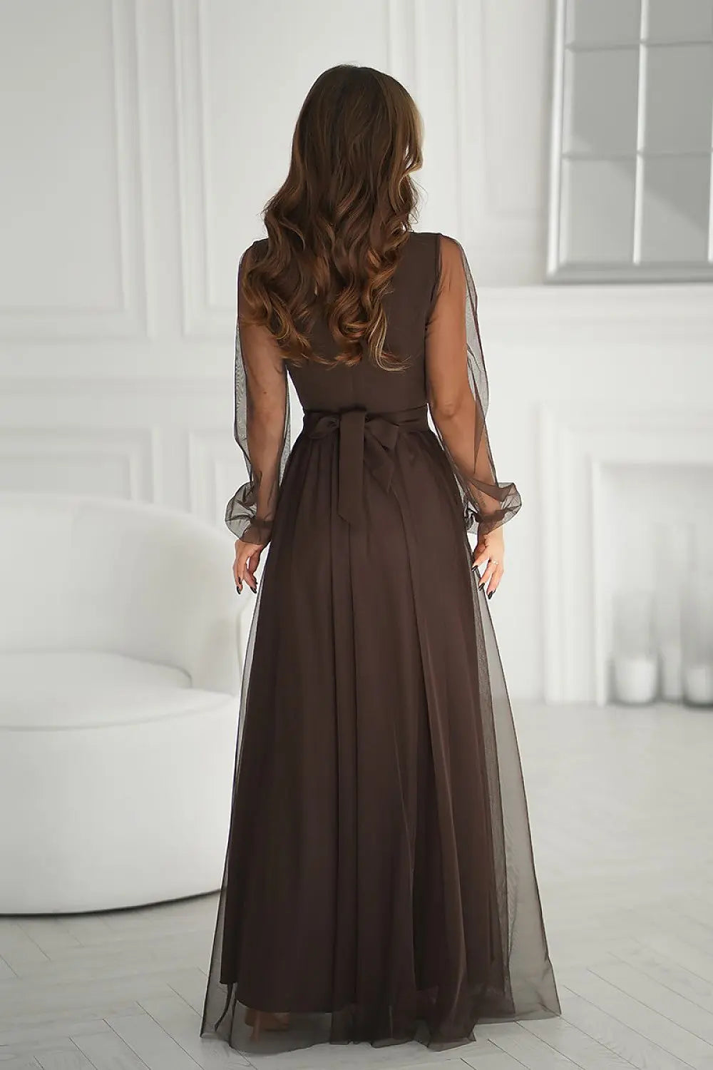  Long dress model 220610 Bicotone 