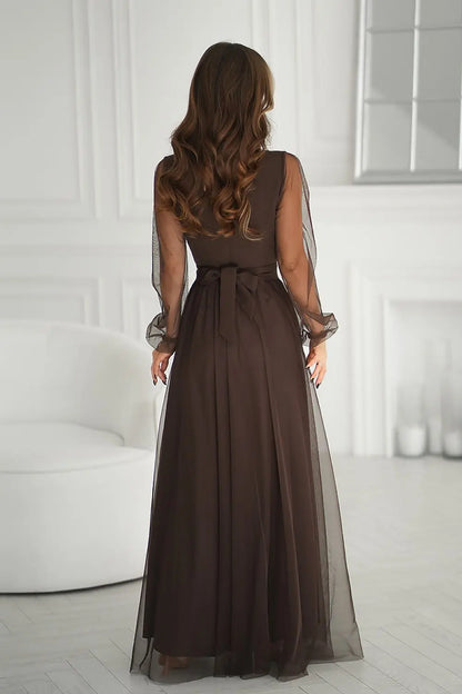  Long dress model 220610 Bicotone 