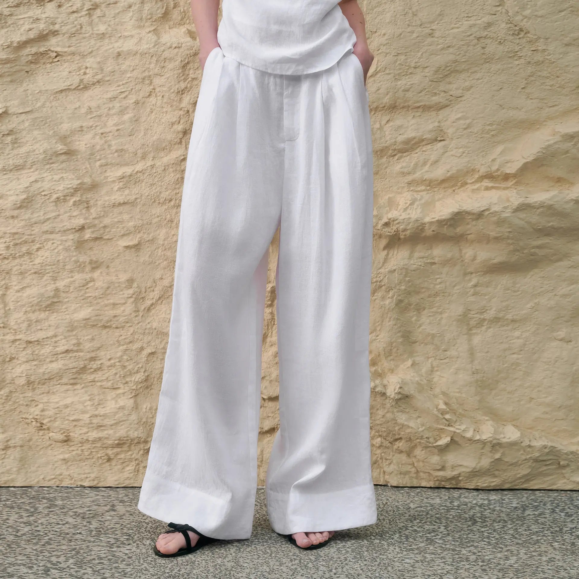 Simple Casual Wide Leg Pants Women Summer Yamamoto Minimalist Solid Color Trousers High Grade Japanese Straight Leg Pants JilSung