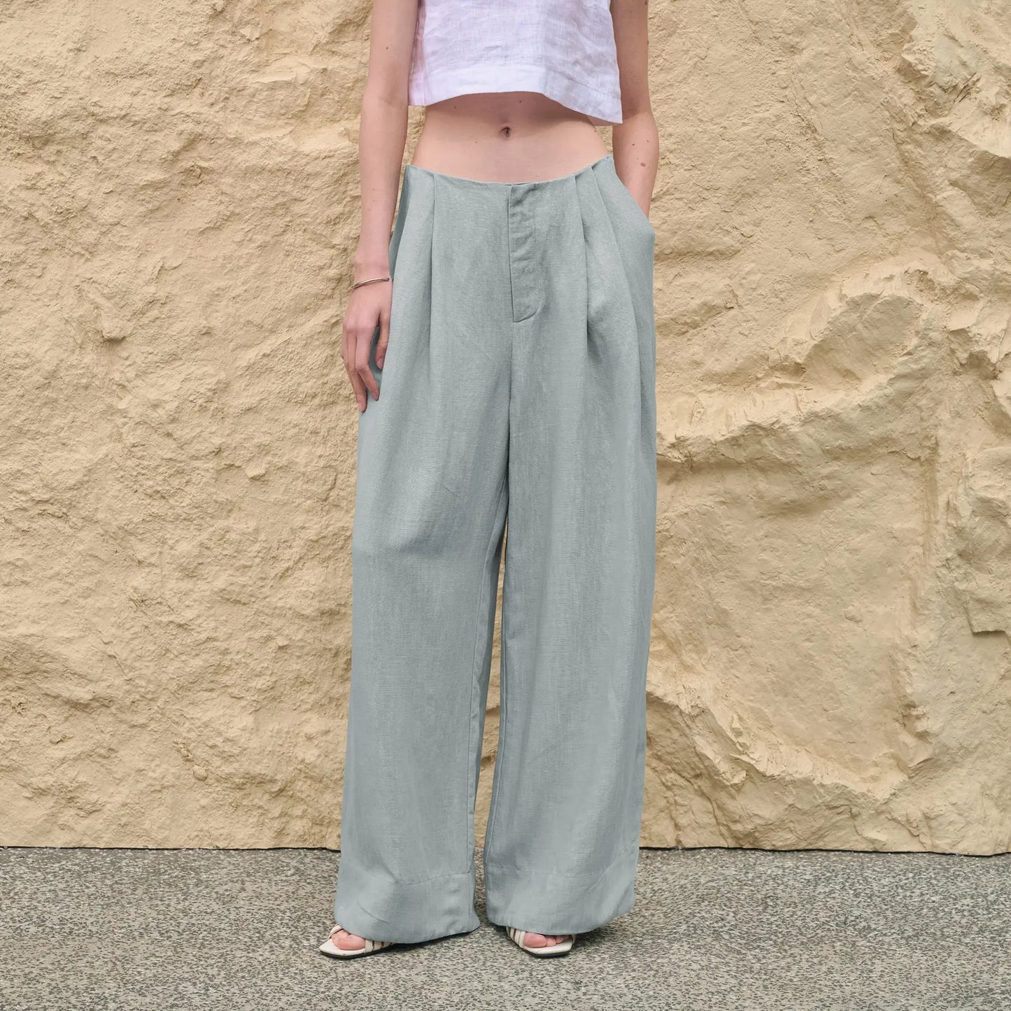 Simple Casual Wide Leg Pants Women Summer Yamamoto Minimalist Solid Color Trousers High Grade Japanese Straight Leg Pants JilSung